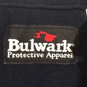 Navy blue Bulwark Fire resistant long sleeve shirt